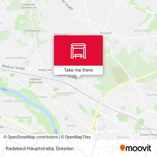 Карта Radebeul Hauptstraße