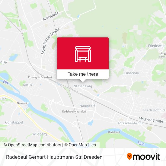 Карта Radebeul Gerhart-Hauptmann-Str