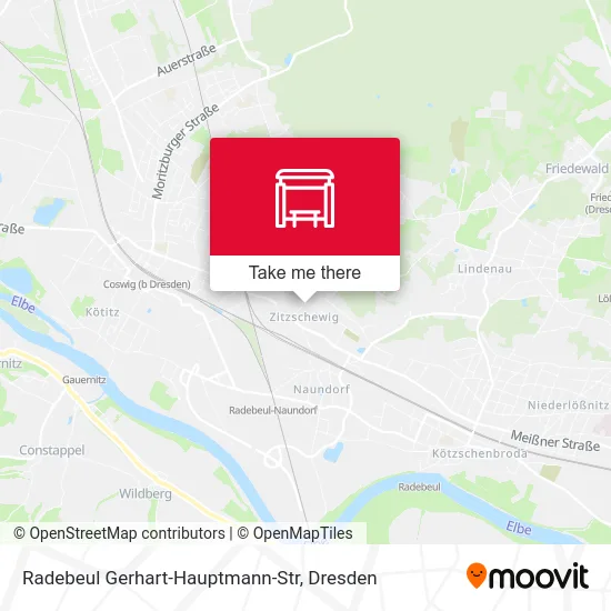 Карта Radebeul Gerhart-Hauptmann-Str