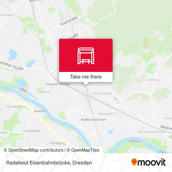 Radebeul Eisenbahnbrücke map