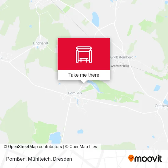 Карта Pomßen, Mühlteich