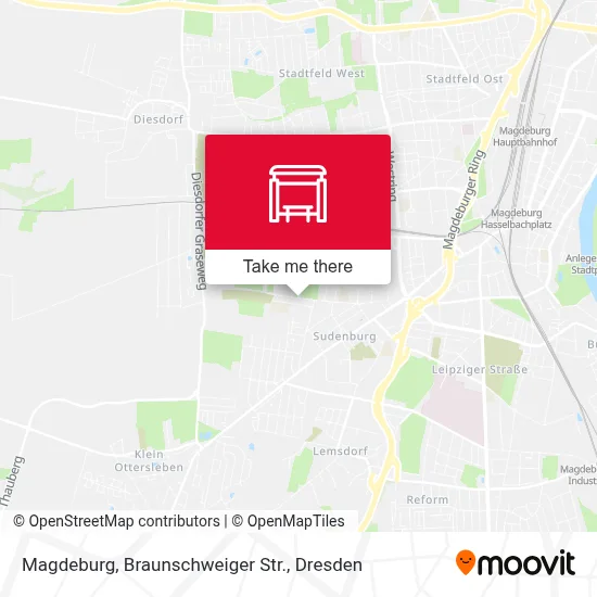 Magdeburg, Braunschweiger Str. map