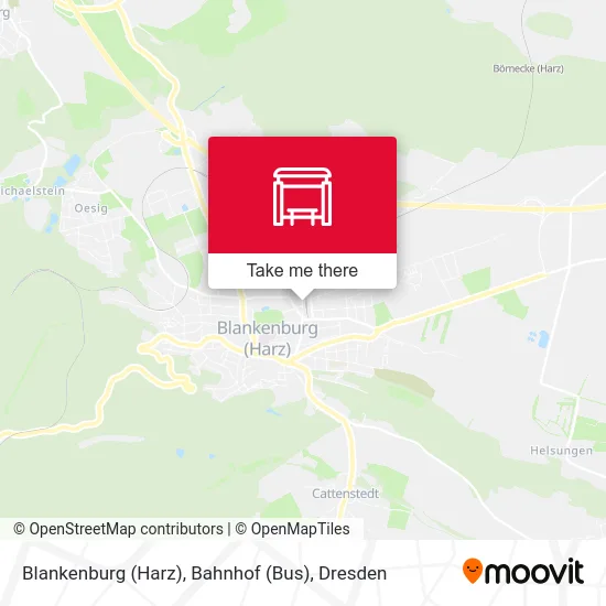 Карта Blankenburg (Harz), Bahnhof (Bus)