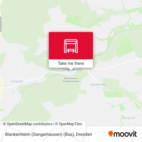Карта Blankenheim (Sangerhausen) (Bus)