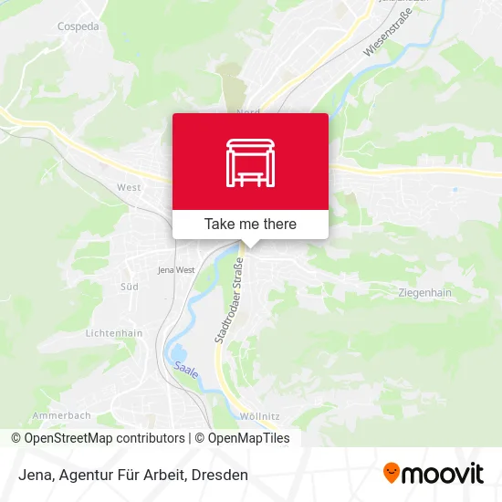 Карта Jena, Agentur Für Arbeit