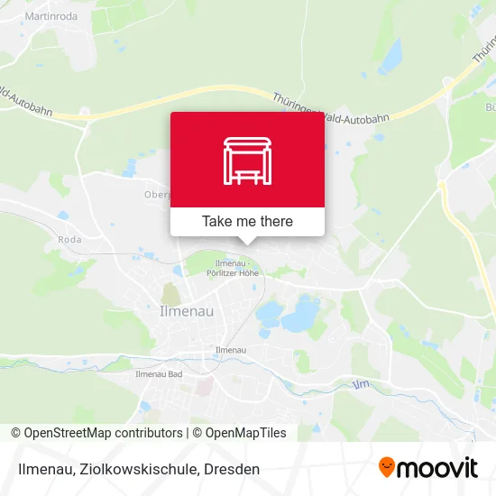 Карта Ilmenau, Ziolkowskischule