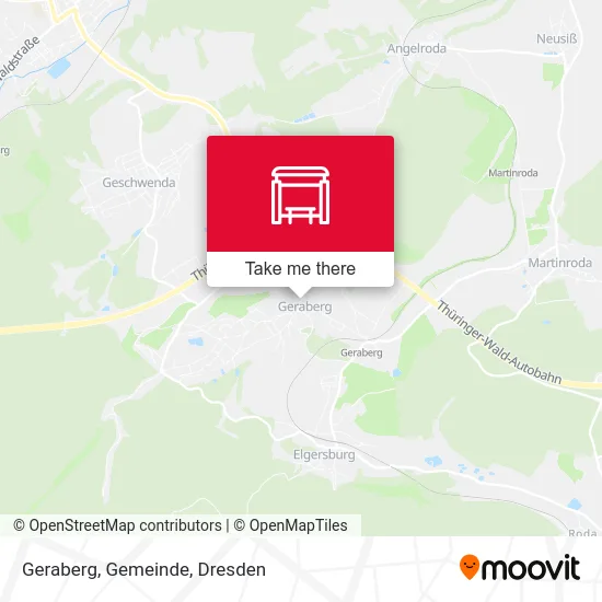 Карта Geraberg, Gemeinde