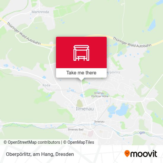 Карта Oberpörlitz, am Hang