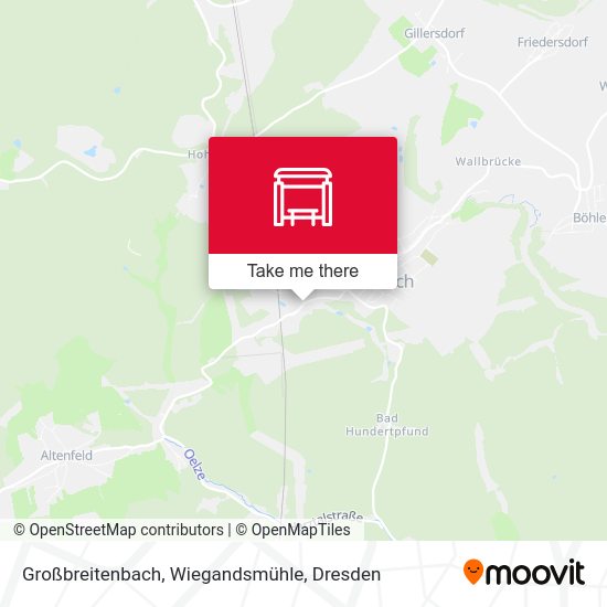 Карта Großbreitenbach, Wiegandsmühle