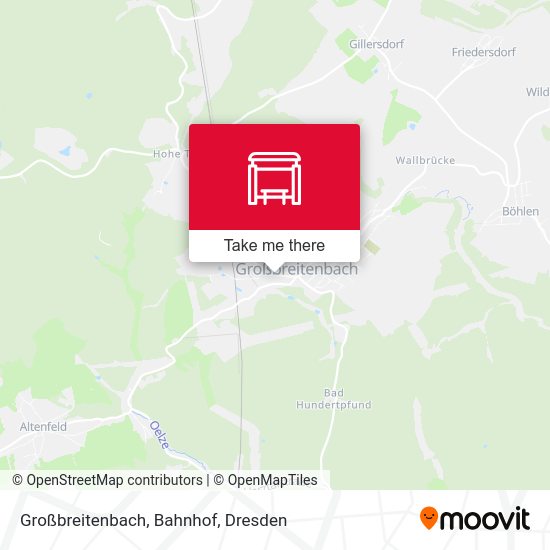 Карта Großbreitenbach, Bahnhof