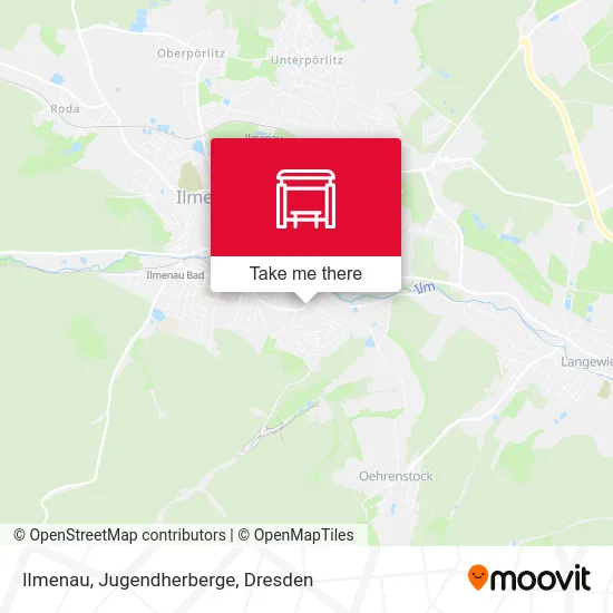 Карта Ilmenau, Jugendherberge