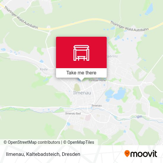 Карта Ilmenau, Kaltebadsteich