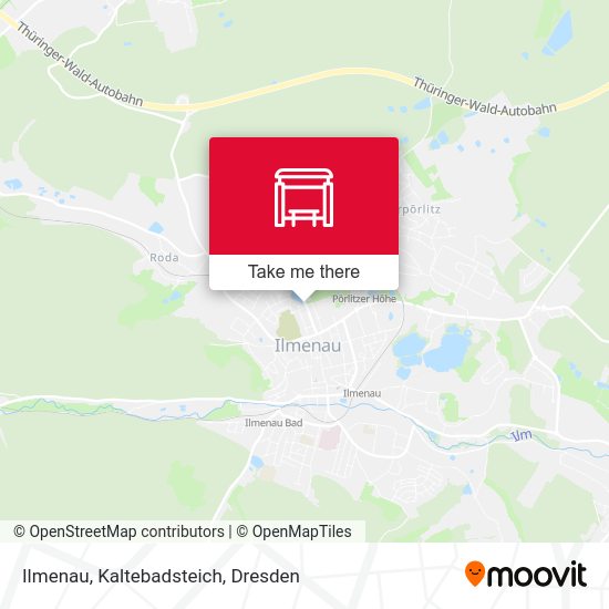 Карта Ilmenau, Kaltebadsteich
