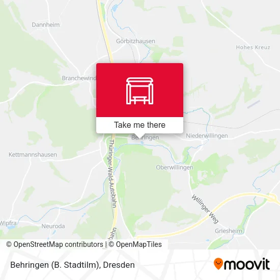 Карта Behringen (B. Stadtilm)