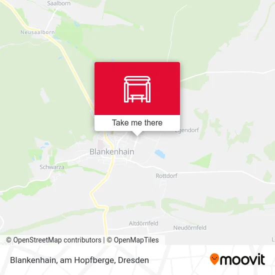 Карта Blankenhain, am Hopfberge