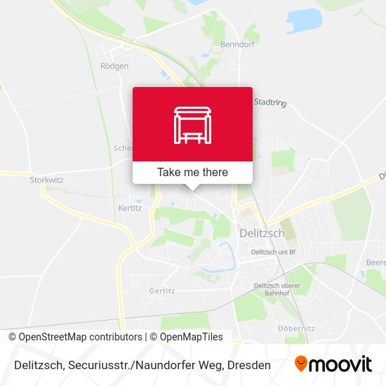 Карта Delitzsch, Securiusstr. / Naundorfer Weg