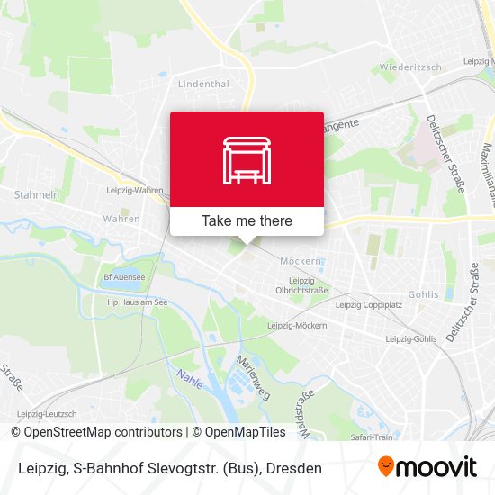 Карта Leipzig, S-Bahnhof Slevogtstr. (Bus)