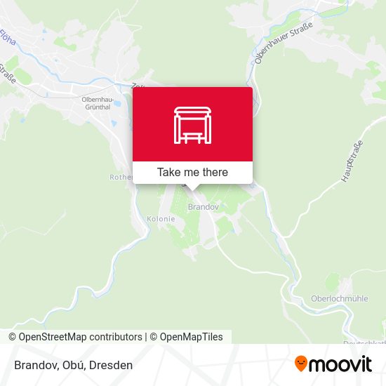 Карта Brandov, Obú
