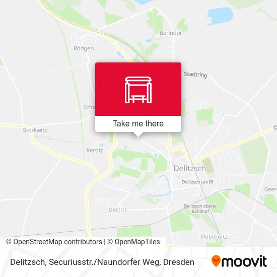 Карта Delitzsch, Securiusstr. / Naundorfer Weg