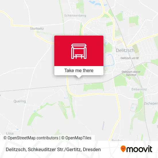 Карта Delitzsch, Schkeuditzer Str. / Gertitz