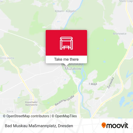 Карта Bad Muskau Maßmannplatz