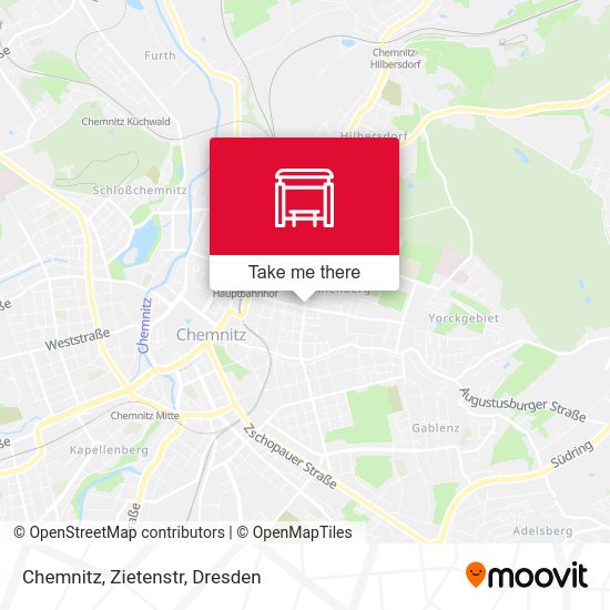 Карта Chemnitz, Zietenstr