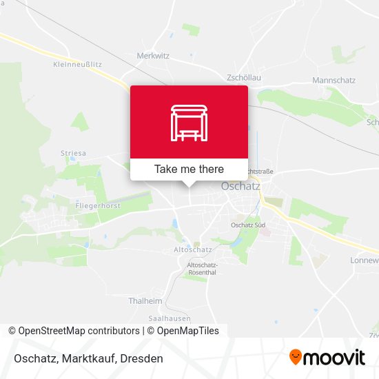 Карта Oschatz, Marktkauf