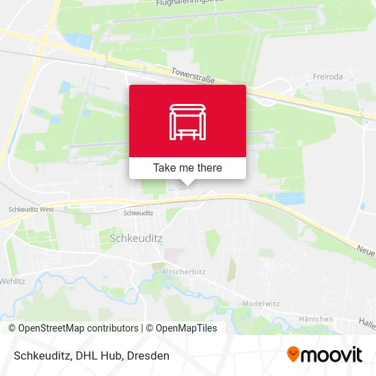 Карта Schkeuditz, DHL Hub
