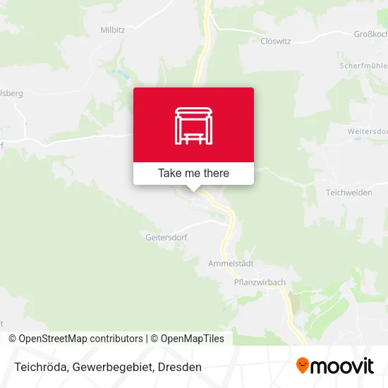 Карта Teichröda, Gewerbegebiet