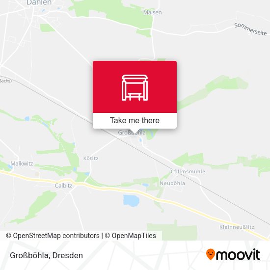 Карта Großböhla