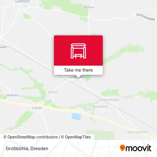 Карта Großböhla