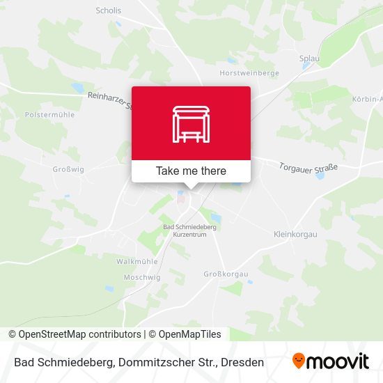 Карта Bad Schmiedeberg, Dommitzscher Str.
