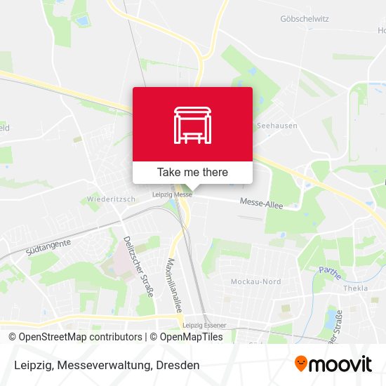 Карта Leipzig, Messeverwaltung