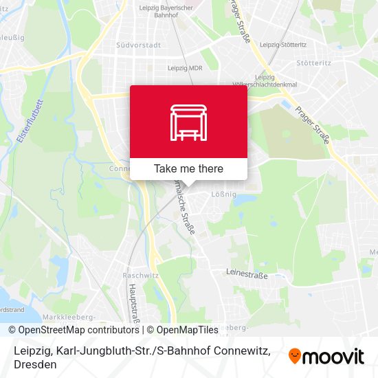 Карта Leipzig, Karl-Jungbluth-Str. / S-Bahnhof Connewitz