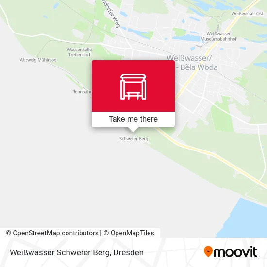 Карта Weißwasser Schwerer Berg