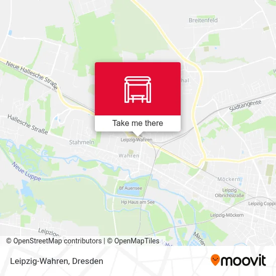 Leipzig-Wahren map