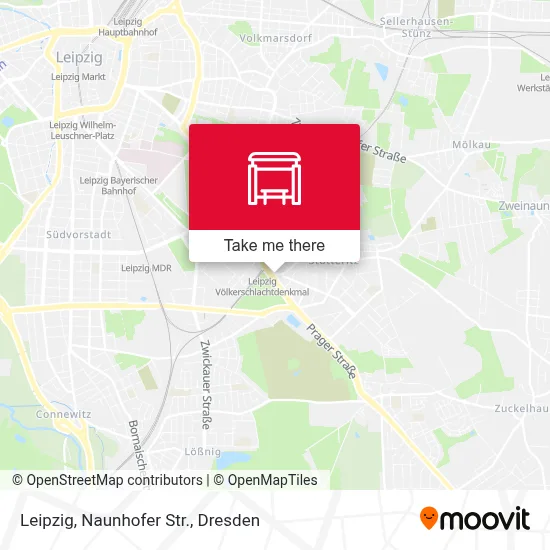 Leipzig, Naunhofer Str. map