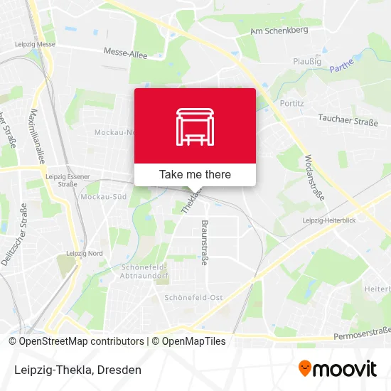 Leipzig-Thekla map