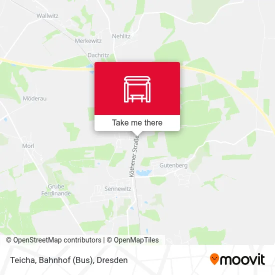 Teicha, Bahnhof (Bus) map