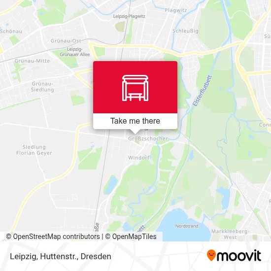 Leipzig, Huttenstr. map