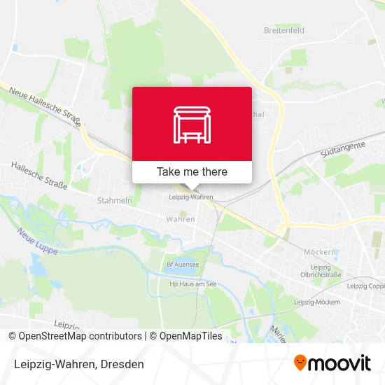 Leipzig-Wahren map