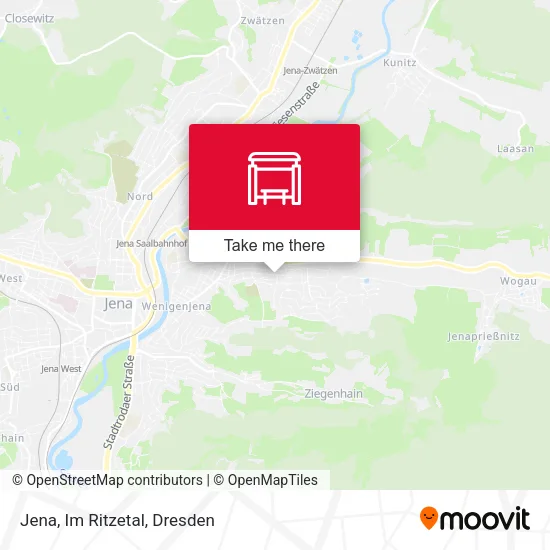 Карта Jena, Im Ritzetal