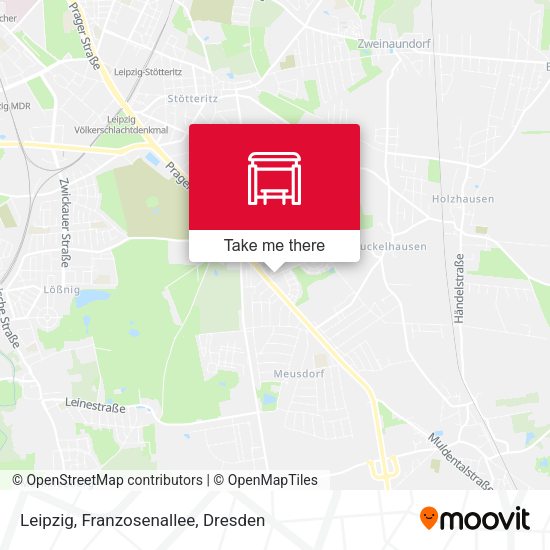 Карта Leipzig, Franzosenallee