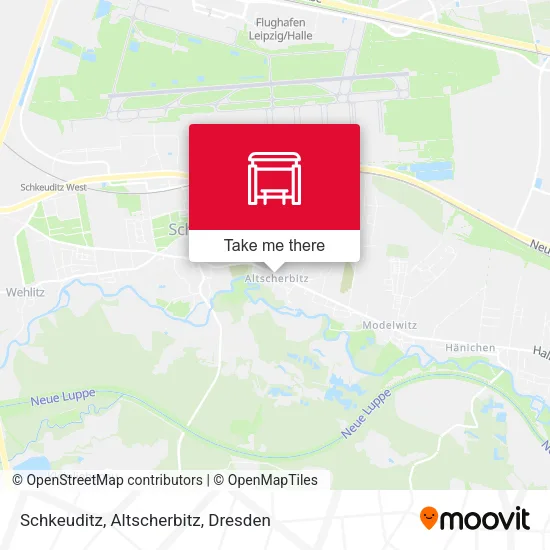 Карта Schkeuditz, Altscherbitz
