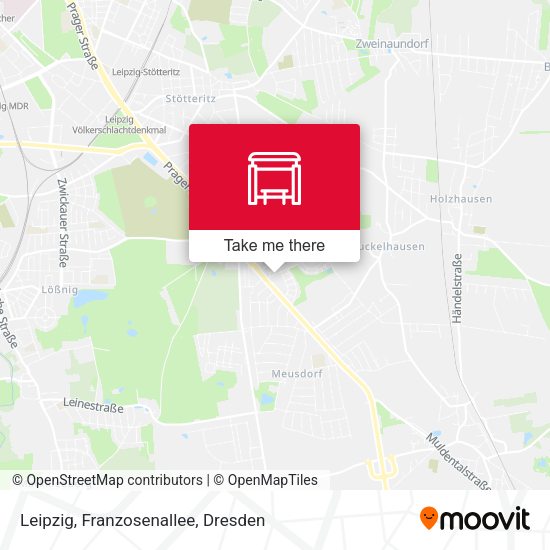 Карта Leipzig, Franzosenallee