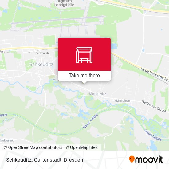 Карта Schkeuditz, Gartenstadt