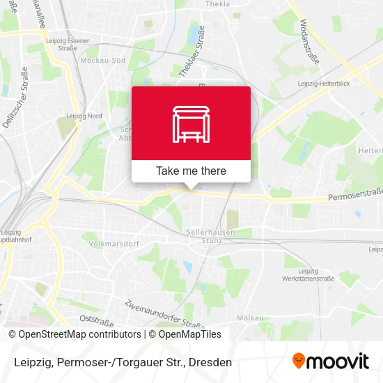 Карта Leipzig, Permoser- / Torgauer Str.