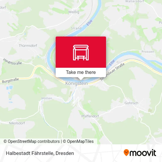 Карта Halbestadt Fährstelle