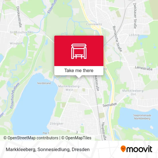 Карта Markkleeberg, Sonnesiedlung