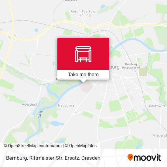 Карта Bernburg,  Rittmeister-Str. Ersatz